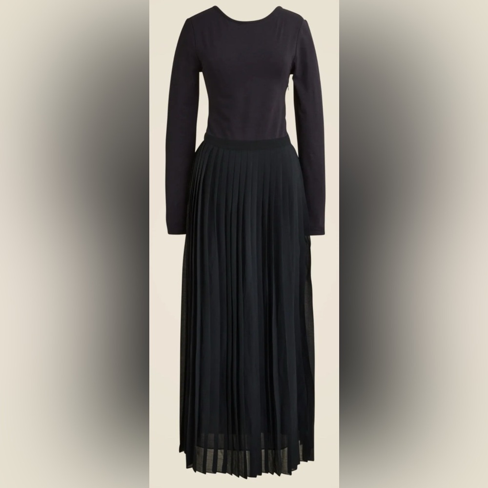 J. Crew Black Long Sleeve Dress
